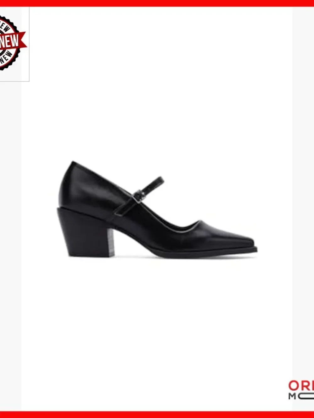 Mary Jane Heeled Pumps Chunky Block Heel Pointed Toe Dress Wedding Party Shoes